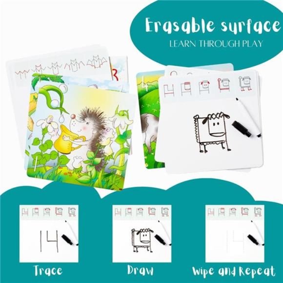 Drawing with Numbers Learn How to Draw Animals Step by Step Birthday Gift - Picture 5 of 7